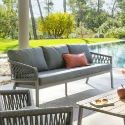 Canapé Extérieur 3 Places Oriengo Anthracite Hespéride 8 Canapé Extérieur 3 Places Oriengo Anthracite Hespéride -Ledepot Soldes Magasin canape exterieur 3 places oriengo anthracite hesperide 1