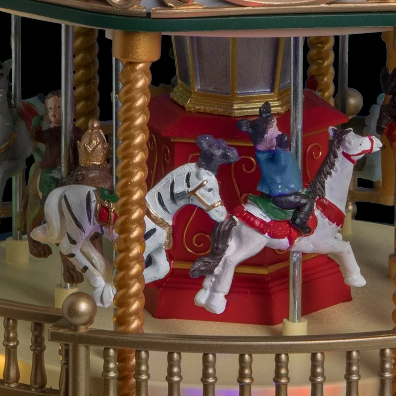 Carrousel De Noël Animé, Musical Et Lumineux 4 Carrousel De Noël Animé, Musical Et Lumineux – Image 2