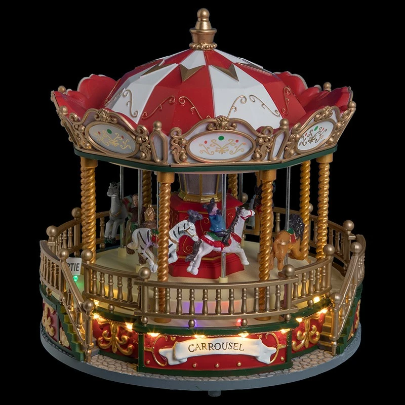 Carrousel De Noël Animé, Musical Et Lumineux 3 Carrousel De Noël Animé, Musical Et Lumineux