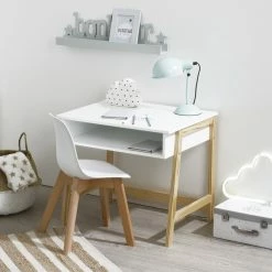 Chaise Enfant Pieds Bois Atmosphera Blanc -Ledepot Soldes Magasin chaise enfant pieds bois atmosphera blanc 3