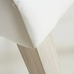 Demeyere Chaise Dossier Haut Blanc PU Guevara -Ledepot Soldes Magasin chaise ernesto blanc 1 3