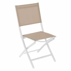 Chaise Pliante Extérieur Essentia Lin/blanc Hespéride