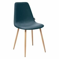 Chaise Roka Coloris Bleu Denim Atmosphera