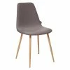 Chaise Roka Coloris Gris Foncé Atmosphera -Ledepot Soldes Magasin chaise roka coloris gris fonce et hetre atmosphera