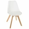 Chaise Salle Manger Baya Blanc Atmosphera -Ledepot Soldes Magasin chaise salle manger baya blanc atmosphera