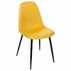 Chaise Tissu Et Métal Tyka Jaune Atmosphera -Ledepot Soldes Magasin chaise tissu et metal tyka jaune atmosphera