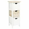Chiffonnier 3 Tiroirs Chic Naturel Et Blanc -Ledepot Soldes Magasin chiffonnier 3 tiroirs chic naturel et blanc