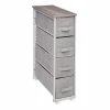 Chiffonnier 4 Tiroirs Gris Clair 5Five -Ledepot Soldes Magasin chiffonnier 4 tiroirs gris clair