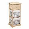 Chiffonnier Bois 1 Tiroir 2 Paniers Naturel -Ledepot Soldes Magasin chiffonnier bois 1 tiroir 2 paniers nat