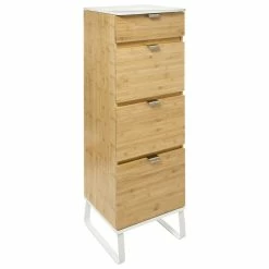 Chiffonnier En Bambou Avec Miroir Levia 5five -Ledepot Soldes Magasin chiffonnier en bambou levia 5five 1