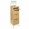Chiffonnier En Bambou Avec Miroir Levia 5five -Ledepot Soldes Magasin chiffonnier en bambou levia 5five