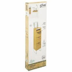 Chiffonnier En Bambou Avec Miroir Levia 5five -Ledepot Soldes Magasin chiffonnier en bambou levia 5five 3