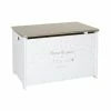 Coffre à Jouets 58 Cm Blanc Et Doré Atmosphera 2 Coffre à Jouets 58 Cm Blanc Et Doré Atmosphera -Ledepot Soldes Magasin coffre a jouets dore
