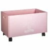 Coffre à Roulettes Pour Enfant Coloris Rose Atmosphera -Ledepot Soldes Magasin coffre a roulettes pour enfant coloris rose