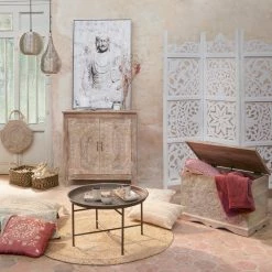 Coffre Chambre Shirel En Bois Blanchi Atmosphera -Ledepot Soldes Magasin coffre chambre shirel en bois blanchi atmosphera 3