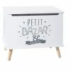 Coffre De Rangement "petit Bazar & Secrets" Blanc Atmosphera 1 Coffre De Rangement "petit Bazar & Secrets" Blanc Atmosphera -Ledepot Soldes Magasin coffre de rangement petit bazar secret blanc atmosphera