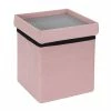 Coffre Pouf Pliable Rose Compatible Briques -Ledepot Soldes Magasin coffre pouf pliable rose compatible briques