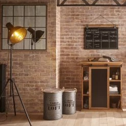 Coffres Bidons Gris Loft - Lot De 3 - Atmosphera -Ledepot Soldes Magasin coffres bidons gris loft lot 3 atmosphera 2