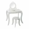 Coiffeuse Avec Tabouret Enfant Blanc Atmosphera -Ledepot Soldes Magasin coiffeuse avec tabouret pour enfant blanche