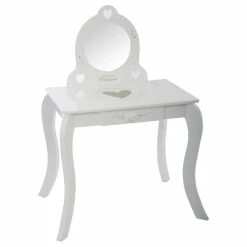 Coiffeuse Avec Tabouret Enfant Blanc Atmosphera 11 Coiffeuse Avec Tabouret Enfant Blanc Atmosphera -Ledepot Soldes Magasin coiffeuse avec tabouret pour enfant blanche 2