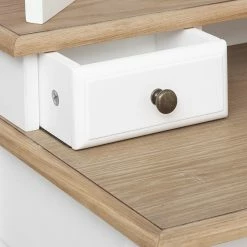 Coiffeuse Blanche 3 Tiroirs Solen Atmosphera -Ledepot Soldes Magasin coiffeuse blanche 3 tiroirs solen atmosphera 6