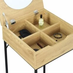 Coiffeuse Bois Et Métal Abbott -Ledepot Soldes Magasin coiffeuse bois et metal abbott 7