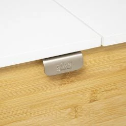 Coiffeuse En Bambou Levia Blanc 5Five -Ledepot Soldes Magasin coiffeuse en bambou levia blanc 5five 4