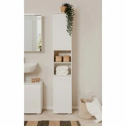Colonne De Salle De Bain 2 Portes Capetown Blanc 11 Colonne De Salle De Bain 2 Portes Capetown Blanc -Ledepot Soldes Magasin colonne de salle de bain 2 portes capetown blanc 4