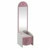 Demeyere Commode Enfant Coiffeuse Anastasia Blanche Et Rose -Ledepot Soldes Magasin commmode enfant coiffeuse mulan blanche et rose