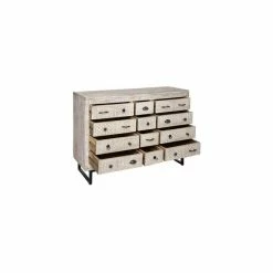 Commode 12 Tiroirs Ajay Manguier Sculpté Atmosphera -Ledepot Soldes Magasin commode 12 tiroirs ajay manguier sculpte atmosphera 2