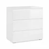 Commode 3 Tiroirs Capetown Blanc -Ledepot Soldes Magasin commode 3 tiroirs capetown blanc
