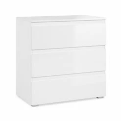 Commode 3 Tiroirs Capetown Blanc
