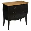 Commode 3 Tiroirs Chrysa Noire Atmosphera -Ledepot Soldes Magasin commode 3 tiroirs chrysa noire atmosphera