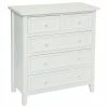 Commode Charme 5 Tiroirs Blanc Atmosphera -Ledepot Soldes Magasin commode charme 5 tiroirs blanc
