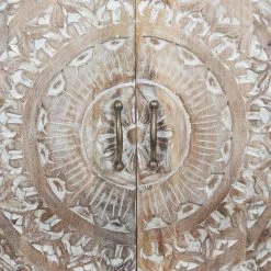 Commode Shirel 2 Portes Bois Blanchi Atmosphera -Ledepot Soldes Magasin commode shirel 2 portes bois blanchi atmosphera 4