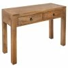 Console 2 Tiroirs Ajmal Bois Massif Manguier Atmosphera -Ledepot Soldes Magasin console 2 tiroirs ajmal bois massif manguier atmosphera