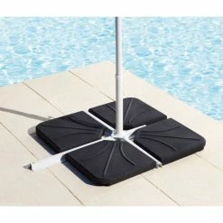 Dalle 25 Kg Pour Pied De Parasol En Croix Hespéride Noir -Ledepot Soldes Magasin dalle 25kg pour pied de parasol en croix hesperide noir 2
