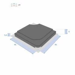 Dalle Pour Parasol 25 Kg Béton Stacio Noir Hespéride -Ledepot Soldes Magasin dalle parasol 25 kg beton stacio noir hesperide 2