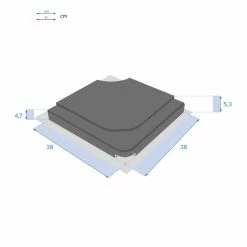 Dalle Pour Parasol 15 Kg Béton Stacio Ardoise Hespéride -Ledepot Soldes Magasin dalle pour parasol 15 kg beton stacio ardoise hesperide 1 2