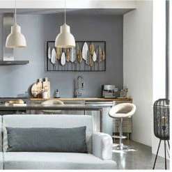 Déco Murale 135 Cm Plumes Métal Atmosphera -Ledepot Soldes Magasin deco murale 134 cm plumes metal atmosphera 2