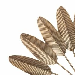 Déco Murale Métal 112x74 Feuilles Dorées Atmosphera -Ledepot Soldes Magasin deco murale metal 112x74 feuilles dorees atmosphera 2