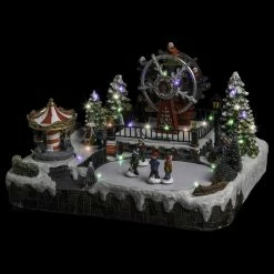 Déco Noël Grande Roue La Fête Foraine Secteur Lumineux Animé -Ledepot Soldes Magasin deco noel grande roue la fete foraine secteur lumineux anime 4