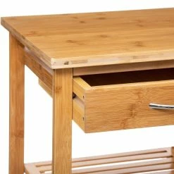 Desserte Bambou 1 Tiroir Roulettes 37 Cm 5Five 7 Desserte Bambou 1 Tiroir Roulettes 37 Cm 5Five -Ledepot Soldes Magasin desserte bambou 1 tiroir roulettes 37 cm 5five 2