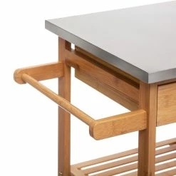 Desserte Bambou 6 Tiroirs Roulettes 76 Cm 5five -Ledepot Soldes Magasin desserte bambou 6 tiroirs roulettes 76 cm 5five 2