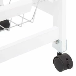 ATMOSPHERA Desserte De Cuisine Verre Blanc Modèle GUSTAF -Ledepot Soldes Magasin desserte de cuisine verre blanc modele gustaf 3