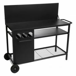 Desserte De Plancha Extérieure Noire Neka