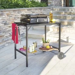 Desserte Extérieure Pour Plancha Noir Neka -Ledepot Soldes Magasin desserte exterieure pour plancha noir neka 1