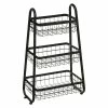 Desserte Métal 3 Paniers Noir 5Five -Ledepot Soldes Magasin desserte metal 3 paniers noir 5five