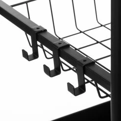 Desserte Paniers Métal Et Planche Amovible 5Five -Ledepot Soldes Magasin desserte paniers metal et planche amovible 5five 2