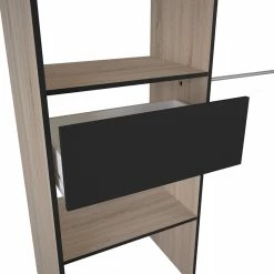 Demeyere Dressing Extensible 168 Cm Chicago Avec Rideau -Ledepot Soldes Magasin dressing extensible 168 cm chicago avec rideau 4